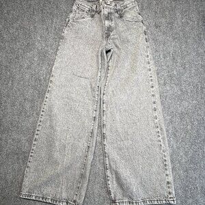 Levi’s ’94 Baggy Wide Leg Jeans Womens 25x31 Medium Gray Wash
